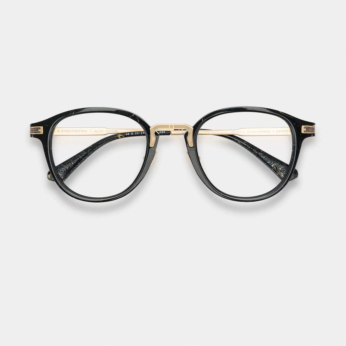 BARBIER | ACETATE & TITANIUM - BLACK MARMOR